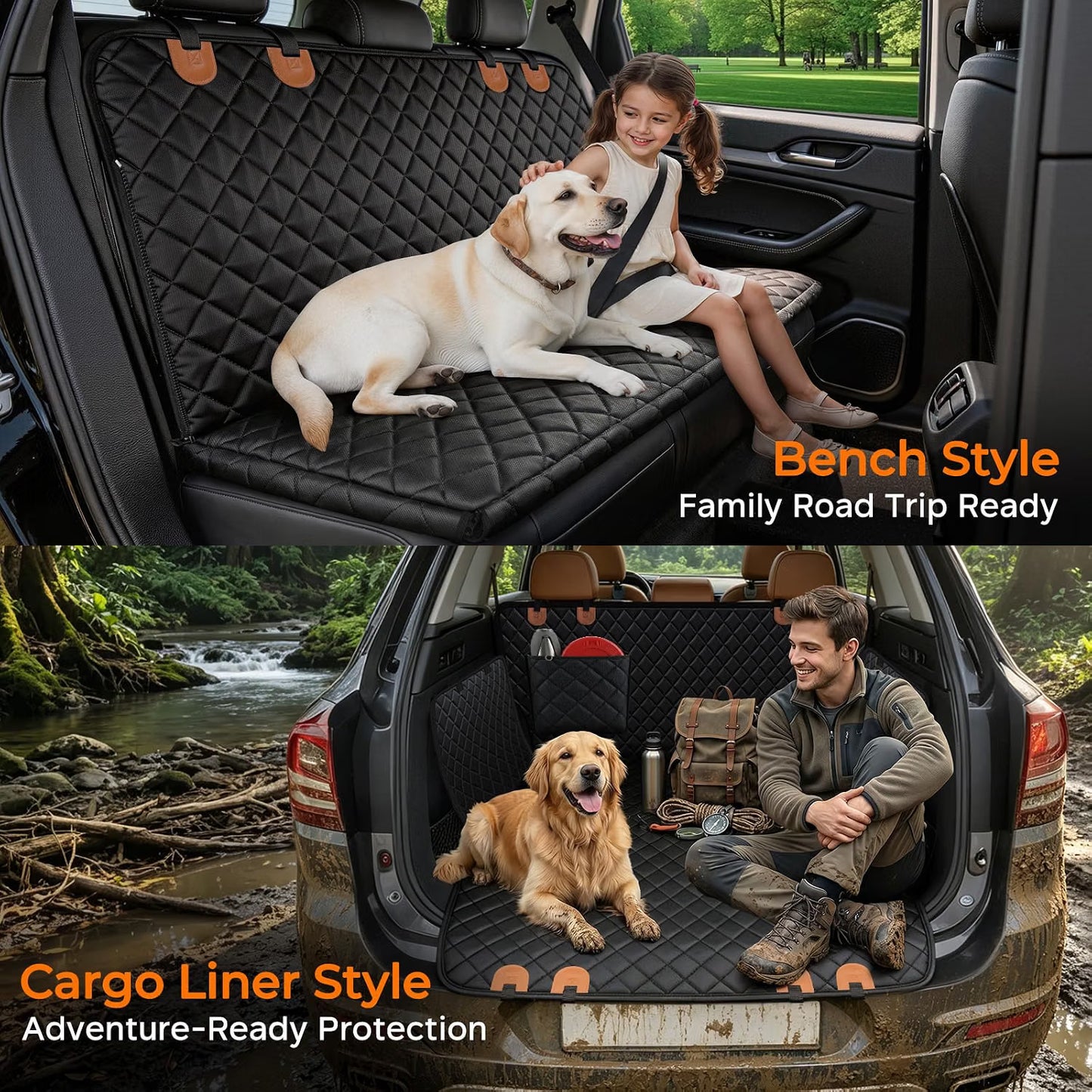 CozySeats™ - Hard Bottom Dog Car Seat Protector